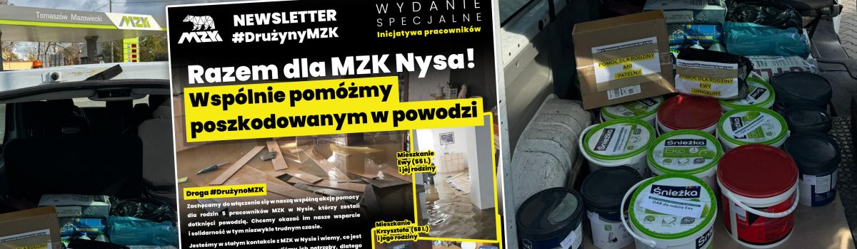 Tomaszowskie MZK niesie pomoc MZK w Nysie